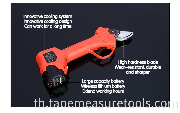 แบบพกพาคุณภาพสูง professional SK5 เหล็กไร้สาย pruner ไฟฟ้า pruning กรรไกร